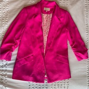 Skies Are Blue Fuchsia Blazer